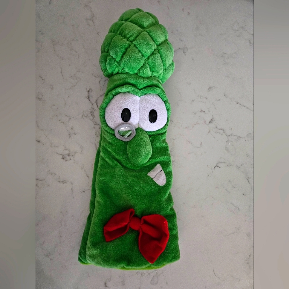 Veggie Tales Archibald Asparagus Puppet Plush 2009